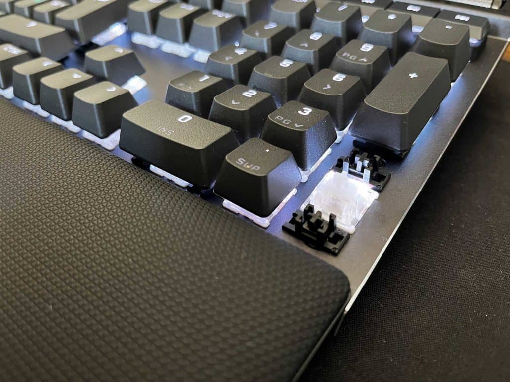 Gros plan sur le Corsair K70 Max