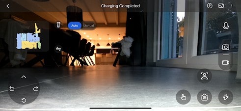 Dreame L120 Ultra : on peut visualiser ses caméras et le piloter à distance