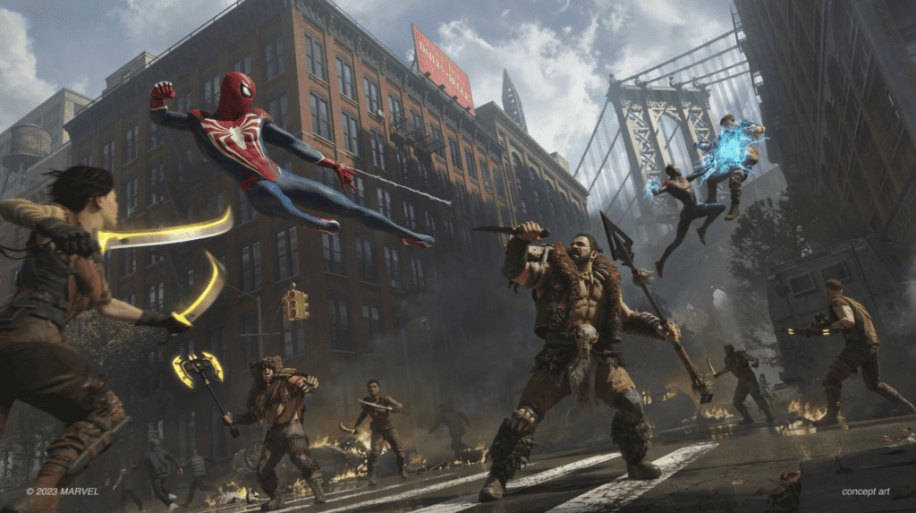 Des images du gameplay de Marvel’s Spider-Man 2