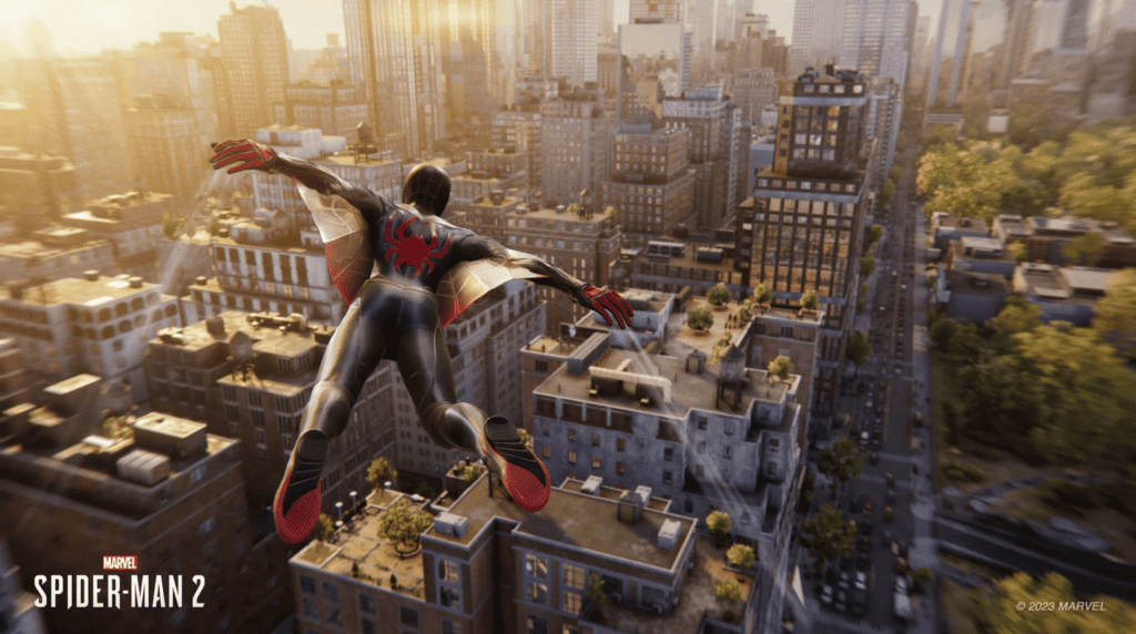 Des images du gameplay de Marvel’s Spider-Man 2