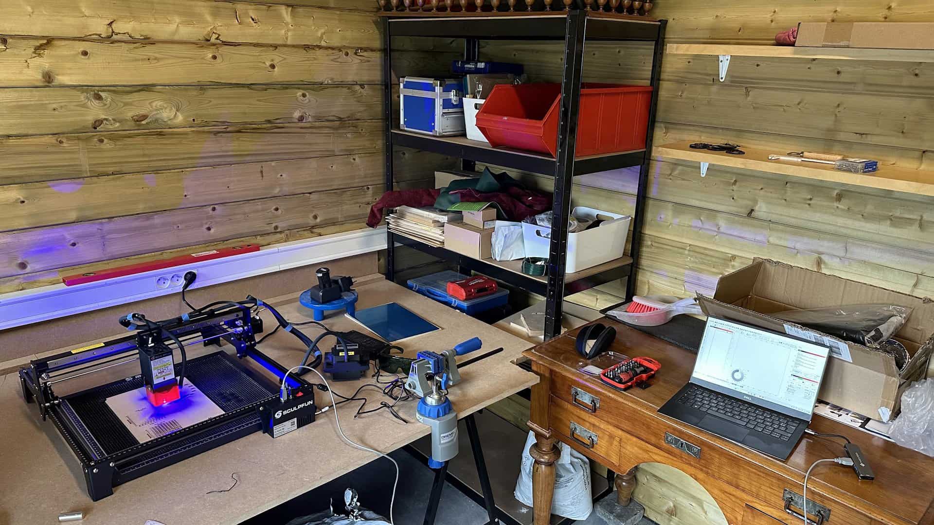 Sculpfun S30 Max : voici mon spot atelier