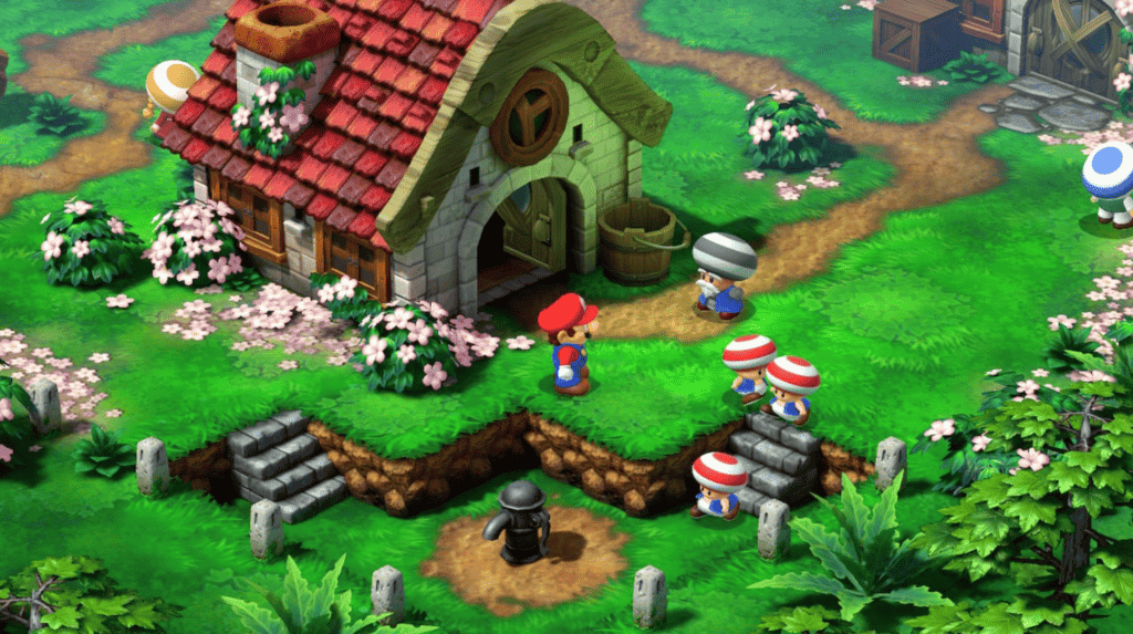 Des images du gameplay de Super Mario RPG