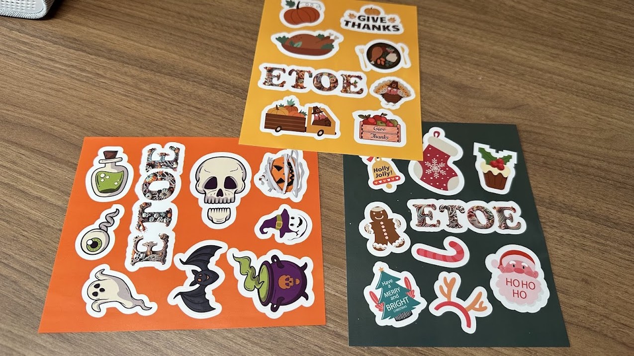 Super bonus : des stickers trop sympathiques