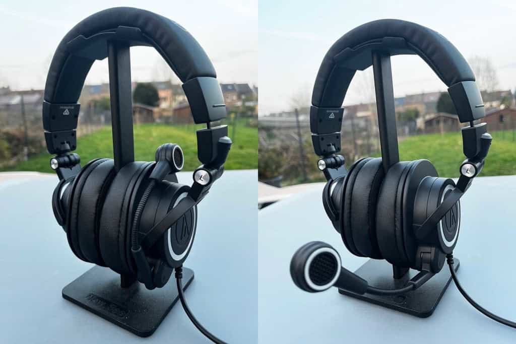 Le casque Audio-Technica ATH-M50xSTS posé sur une table