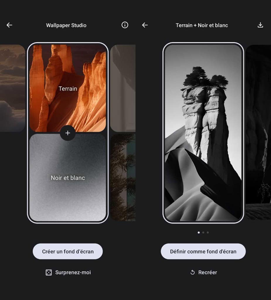 Des screenshots provenant du Nothing Phone 3a