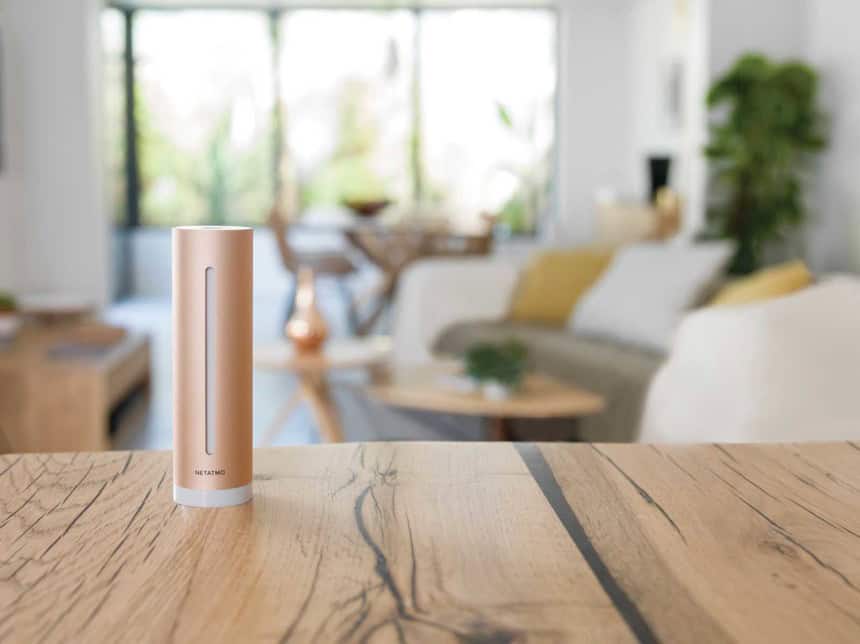Le visuel officiel du Capteur de Qualité de l'Air Intérieur Intelligent Netatmo