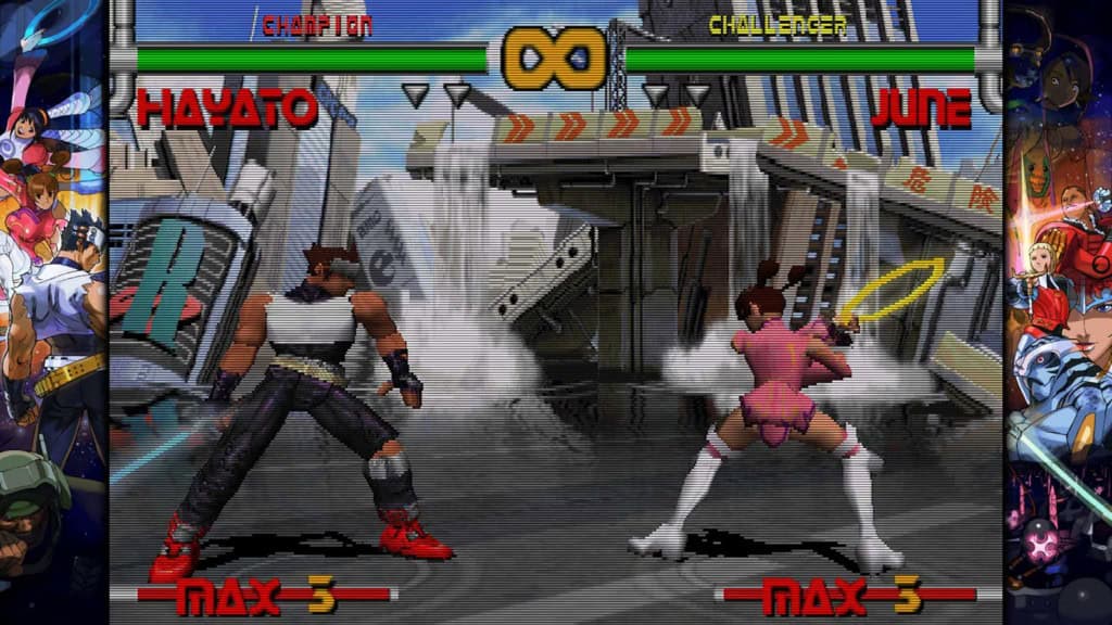 Un screenshot de Capcom Fighting Collection 2