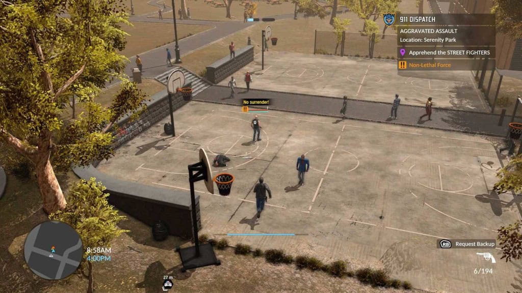 Un screenshot du jeu The Precinct