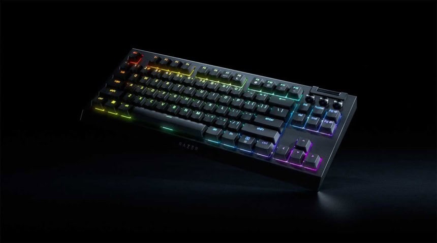 Le visuel officiel du Razer BlackWidow V4 Tenkeyless HyperSpeed
