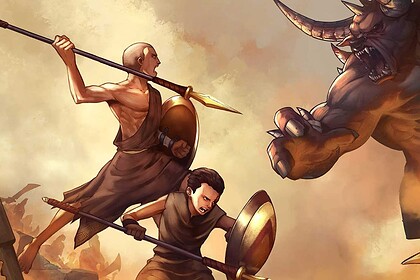 Le visuel officiel de God of War Sons of Sparta