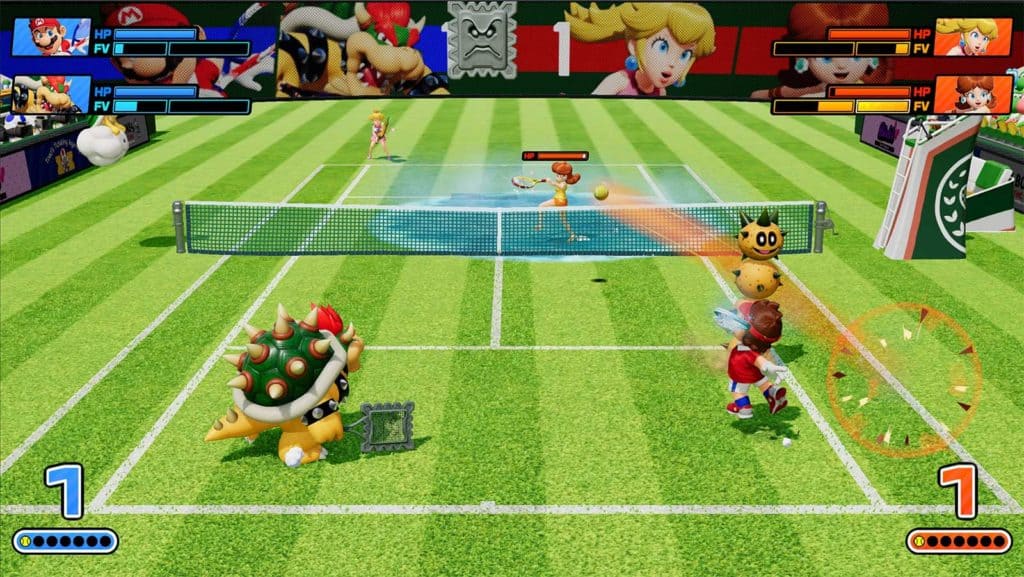 Des images du gameplay de Mario Tennis Fever