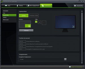 Nvidia Shadowplay : Les fonctionnalités avancées pour intégrer la camera