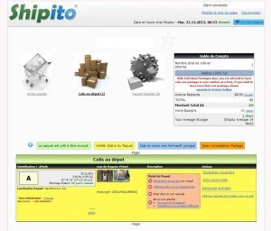 Shipito - Console de gestion des colis