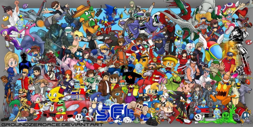 Sega - Magnifique hommage en fond d'écran