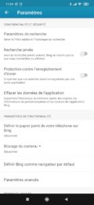 Fond d'écran Bing : Aller dans "définir le papier peint"