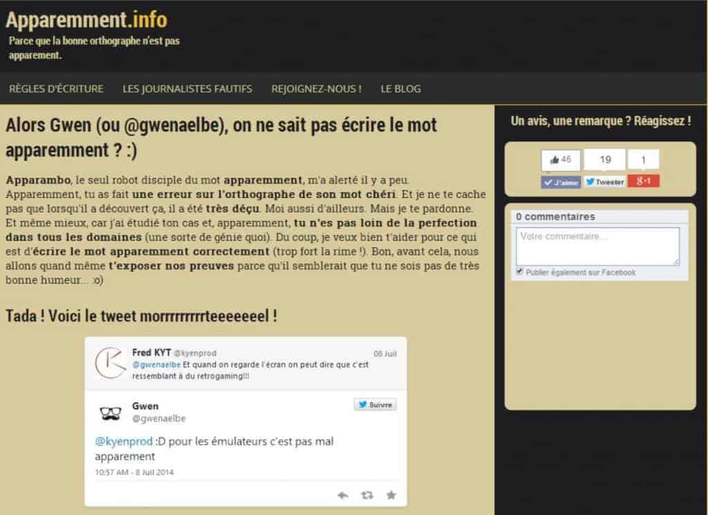 Apparement.info - Le site