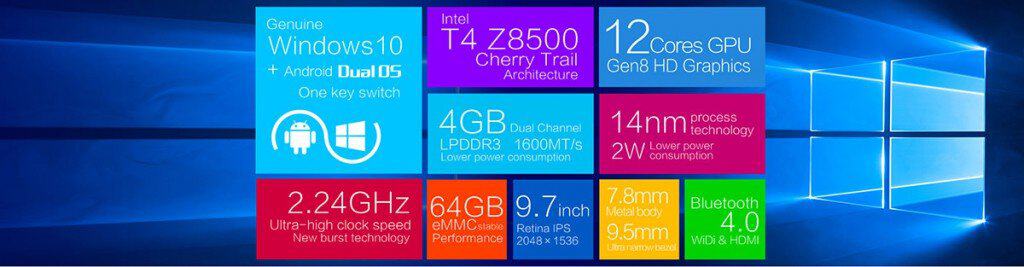 Teclast X98 Pro - Des caractéristiques intéréssantes