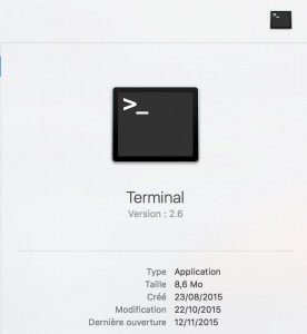 OSX El Capitan - Solution aux Bugs - Terminal, le début du come-back !