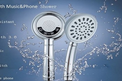 pommeau de douche bluetooth