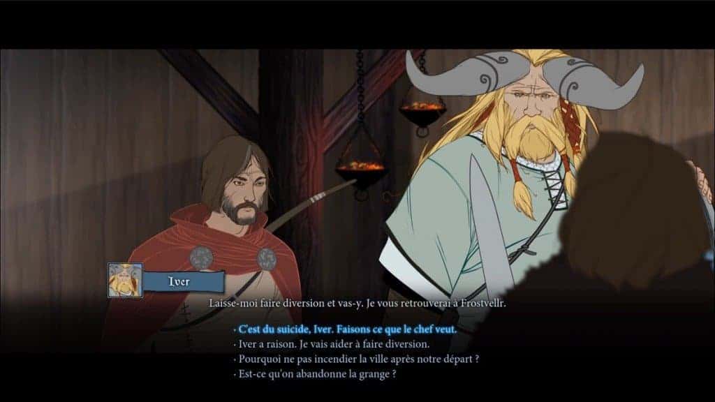 The Banner Saga - Pas toujours facile de savoir qui parle !