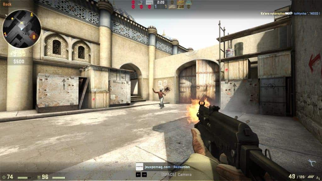 Counter Strike - Votre habileté à la souris permet de distribuer des headshots