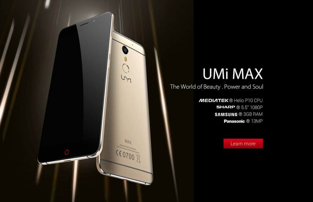 Umi Max 4G Phablet - Des composants haut de gamme