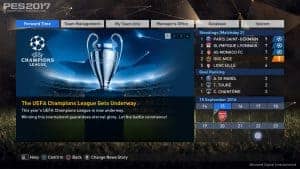 La ligue des champions, un mode phare de PES 2017