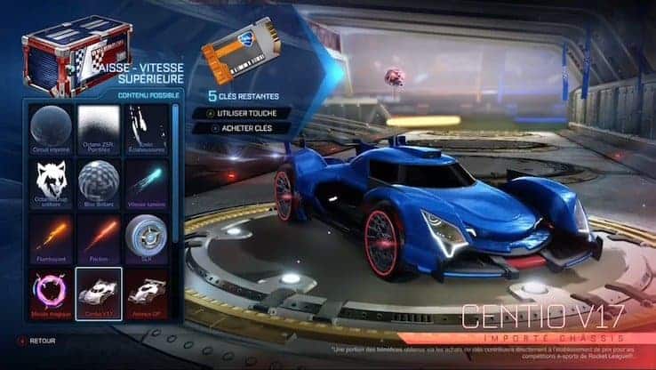 Rocket League Saison 5 - La caisse de vitesse supérieur entre en scène.