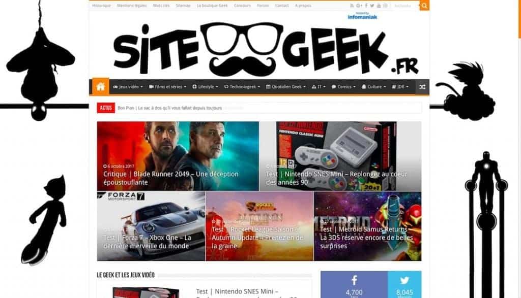 Sitegeek habille sa page d'accueil