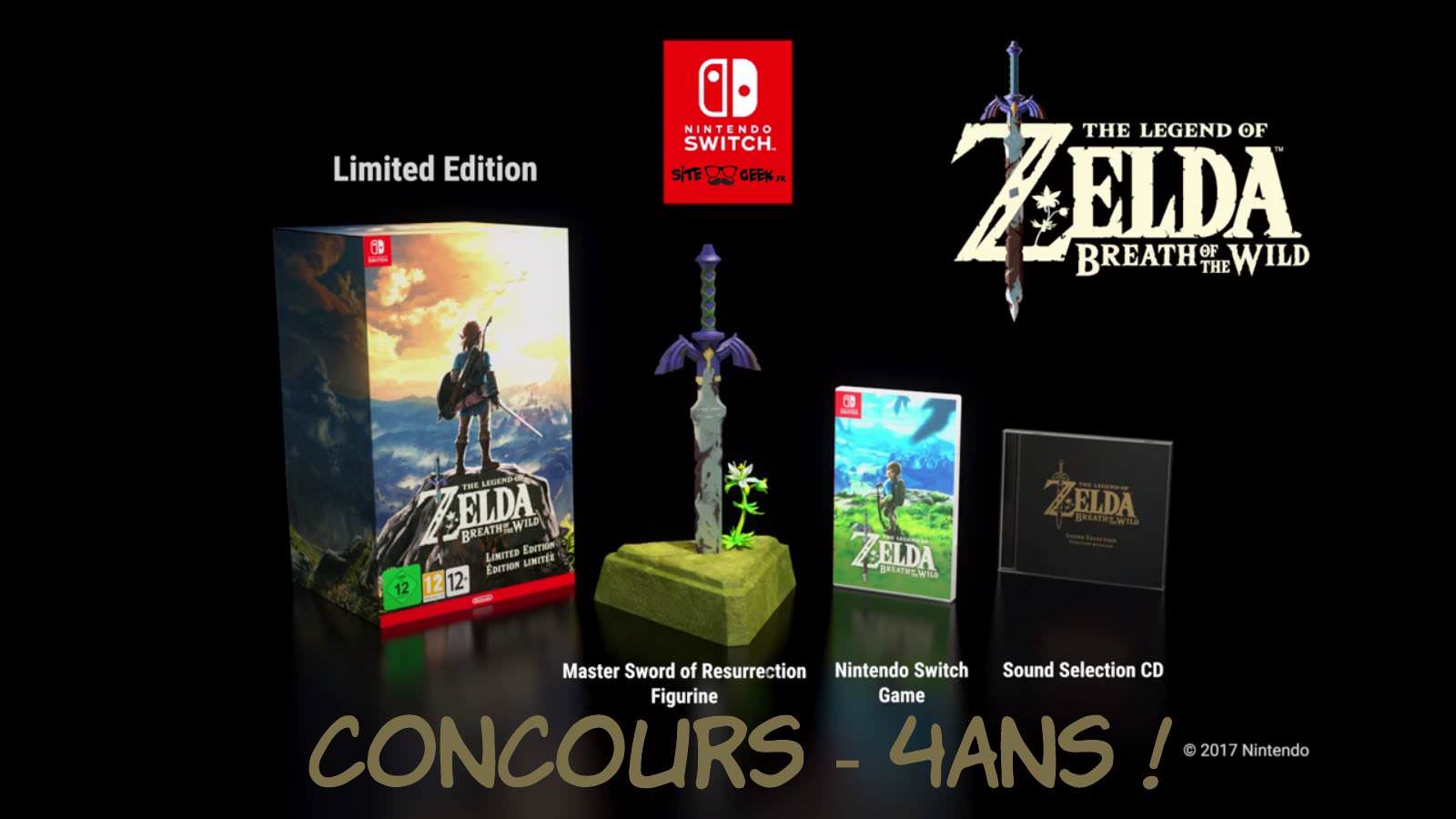 Concours 4 Ans Remportez Une Edition Limitee De Zelda Breath Of The Wild Concours 4 Ans Remportez Une Edition Limitee De Zelda Breath Of The Wild