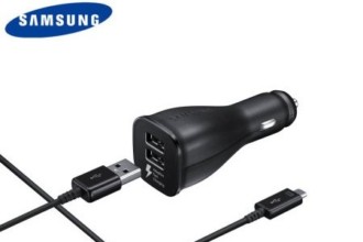 Chargeur voiture officiel Samsung double