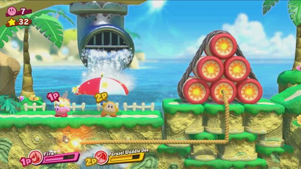 Kirby Star Allies - Un exemple de puzzle