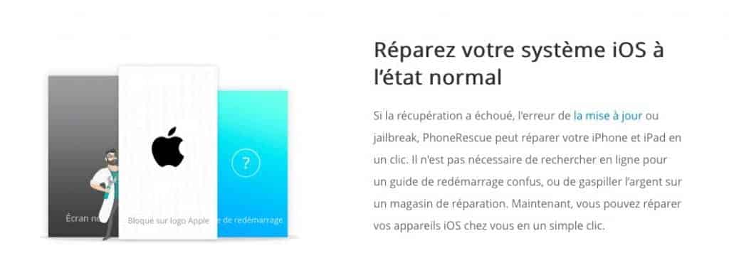 PhoneRescue me promettait pourtant monts et merveilles.