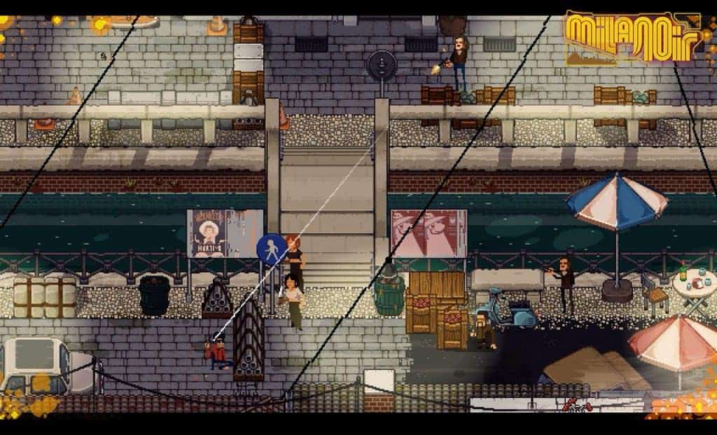 Milanoir - Une belle maitrise du Pixel Art