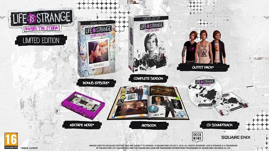 Contenu de The Life is Strange Before The Storm Limited Edition
