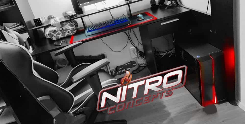 Nitro Concepts Deskmat DM16 Noir - 160x80cm - Tapis de souris