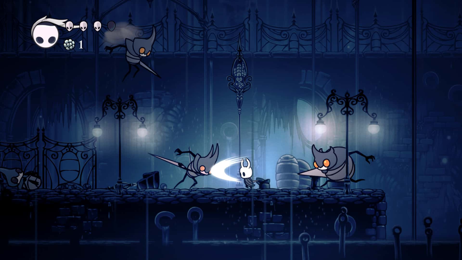 Quelques ennemis que vous rencontrerez tout au long de votre aventure en tant que Hollow Knight