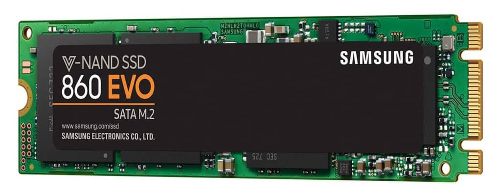 M2 format SSDs are even faster and much smaller