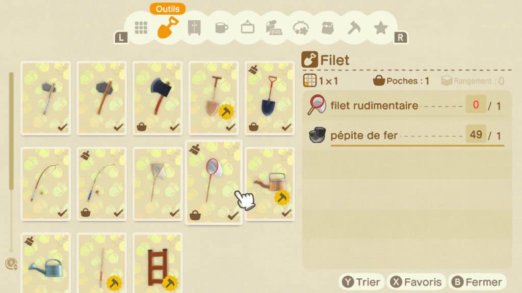 Les plans de craft dans Animal Crossing New Horizons