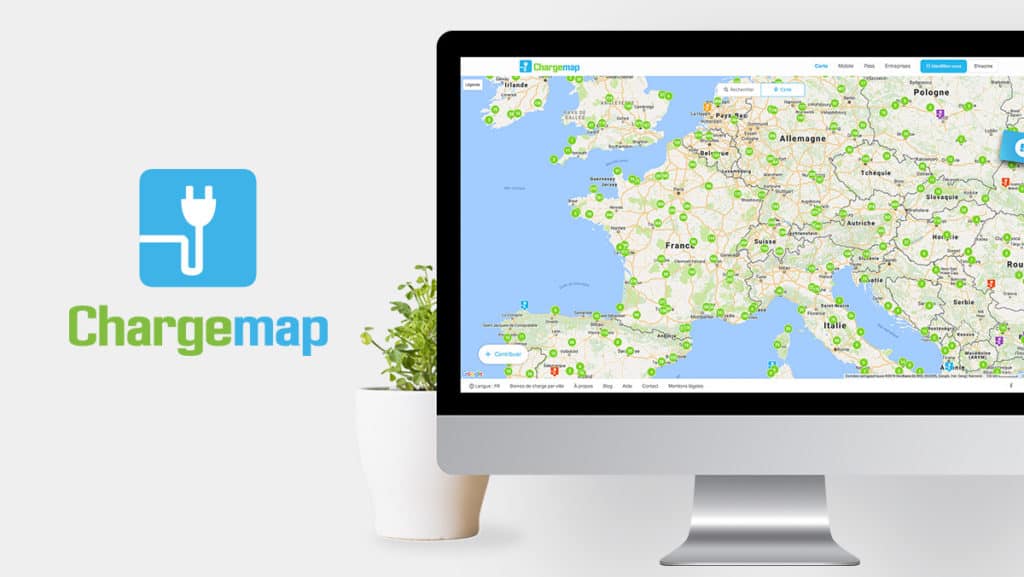 L'application chargemap permet de localiser les bornes proches de vous