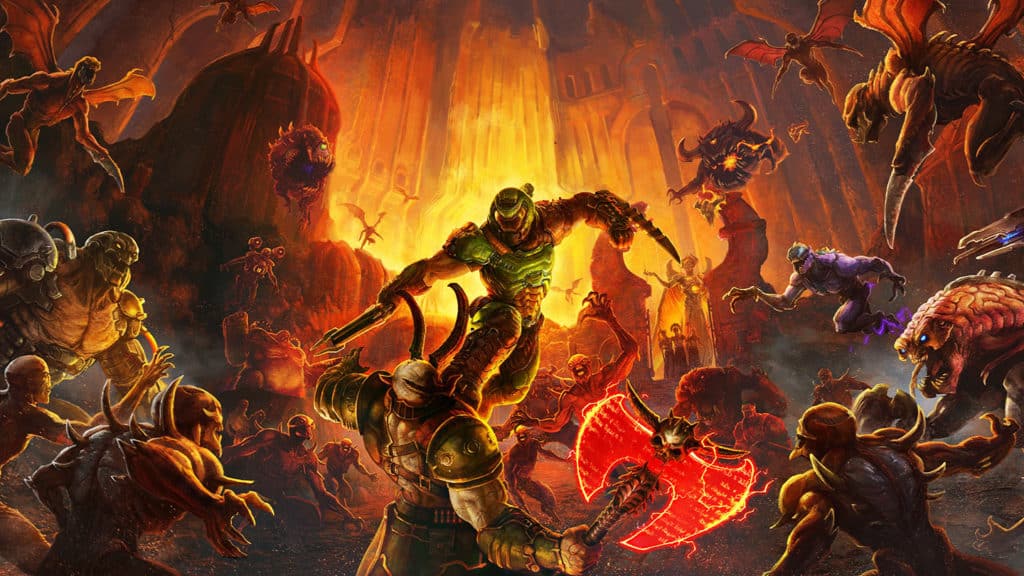 Le héros de Doom Eternal en action