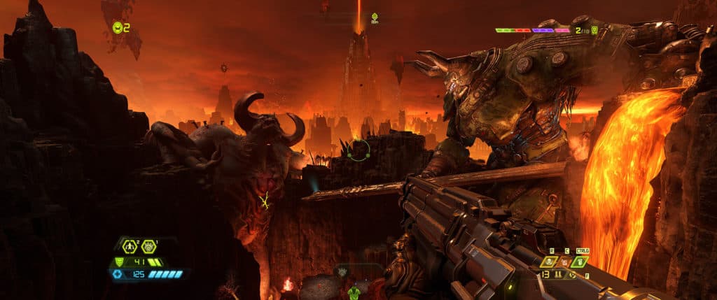 Un des magnifiques décors de Doom Eternal