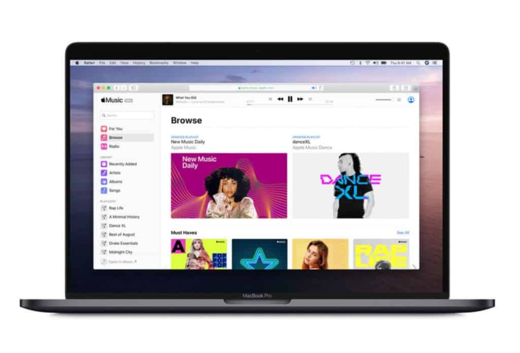 apple music version web