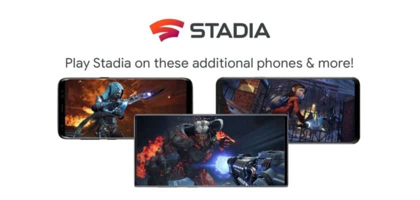 google stadia nouveautés smartphones