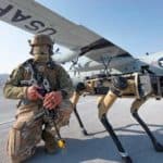 Chien robot Armée américaine US Air Force