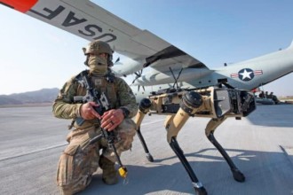 Chien robot Armée américaine US Air Force