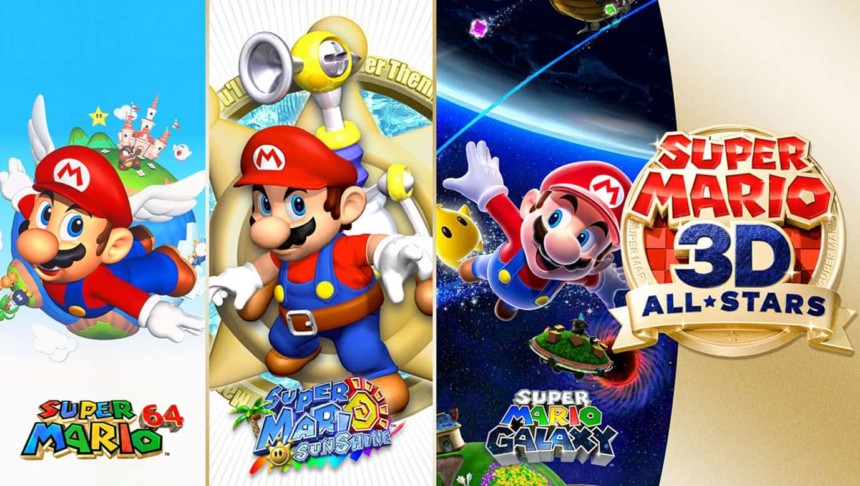 Le visuel officiel de Super Mario 3D All Stars