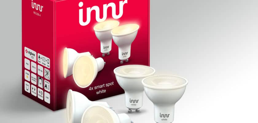 Les spots innr GU10 sortis de leur emballage