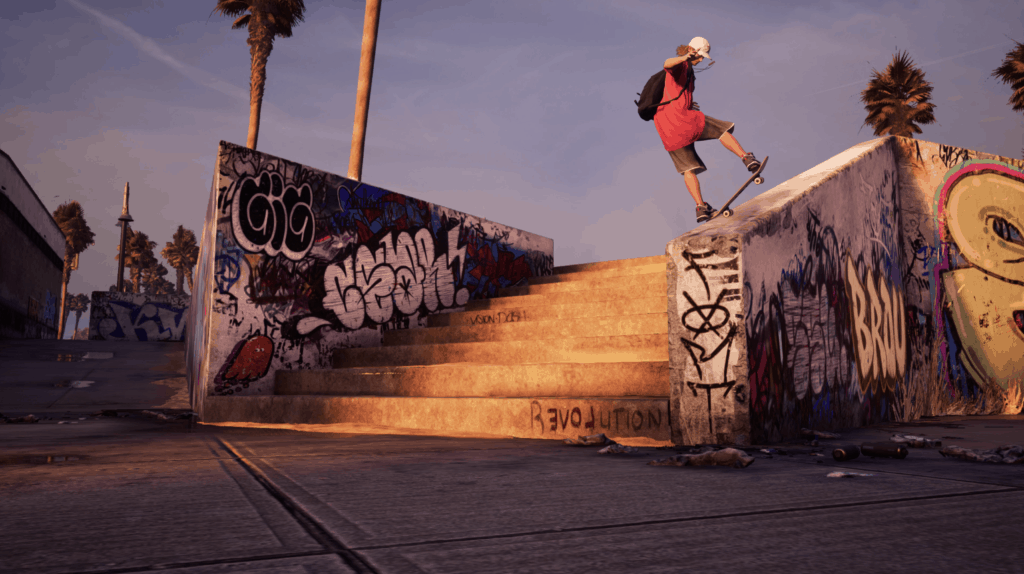 Chad Muska faisant du skate dans Tony Hawk’s Pro Skater 1+2