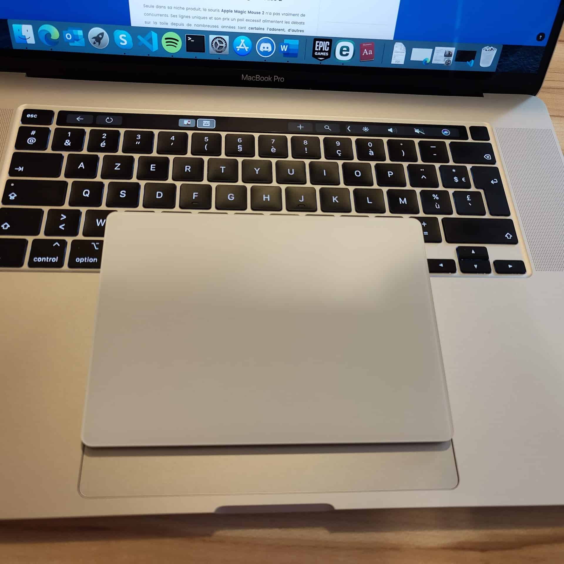 Apple Magic Trackpad 2 - Test du trackpad sans fil Mac avec Macbook Pro 16